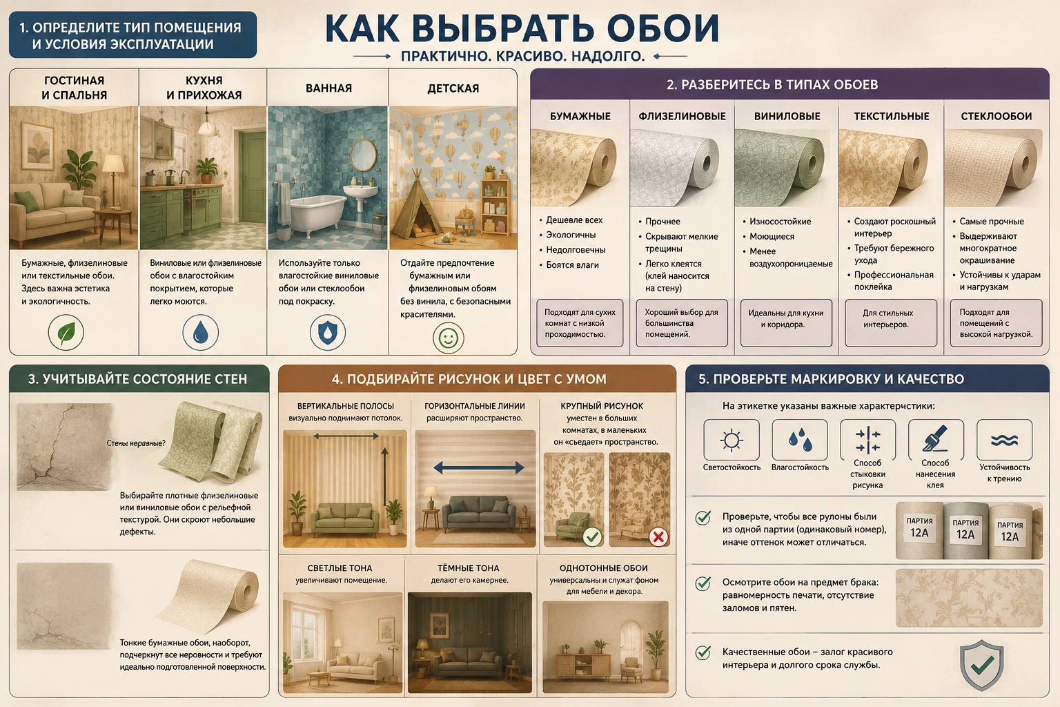 Как выбрать обои