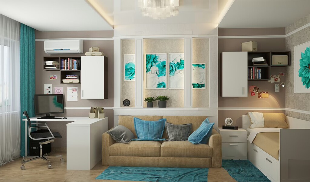 Дизайн-проект 2 комнатной квартиры в Краснодаре, фото 1