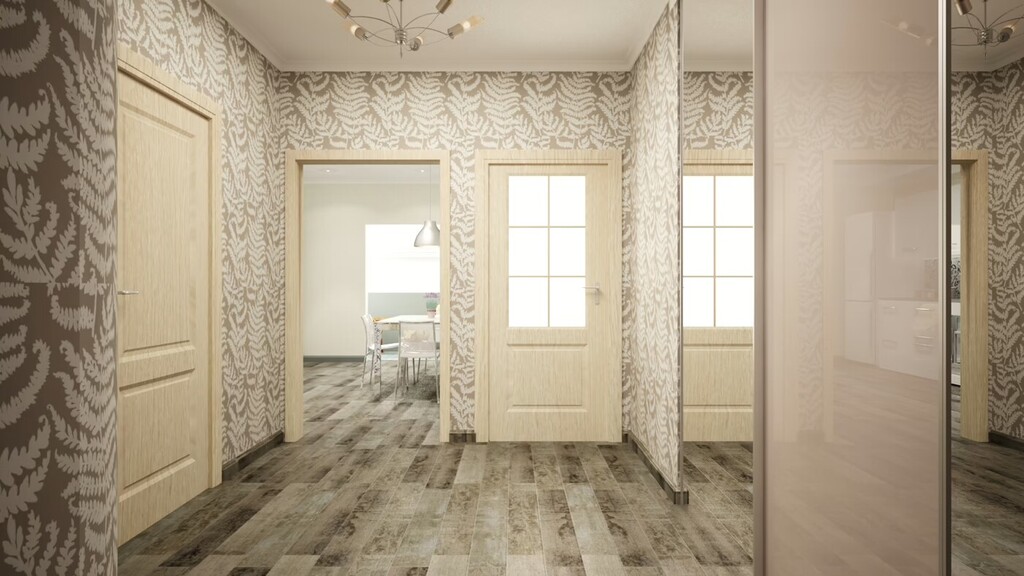 Красивый дизайн-проект двухкомнатной квартиры в Краснодаре в ЖК Адмирал Краснодар, фото 4